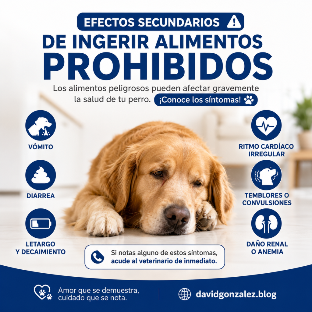 efectos secundarios de ingerir alimentos prohibidos en perros